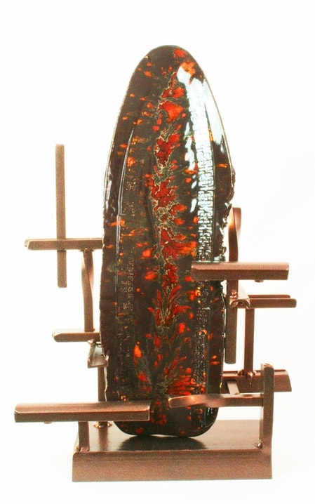 Glass And Metal Sculpture By Local Artist