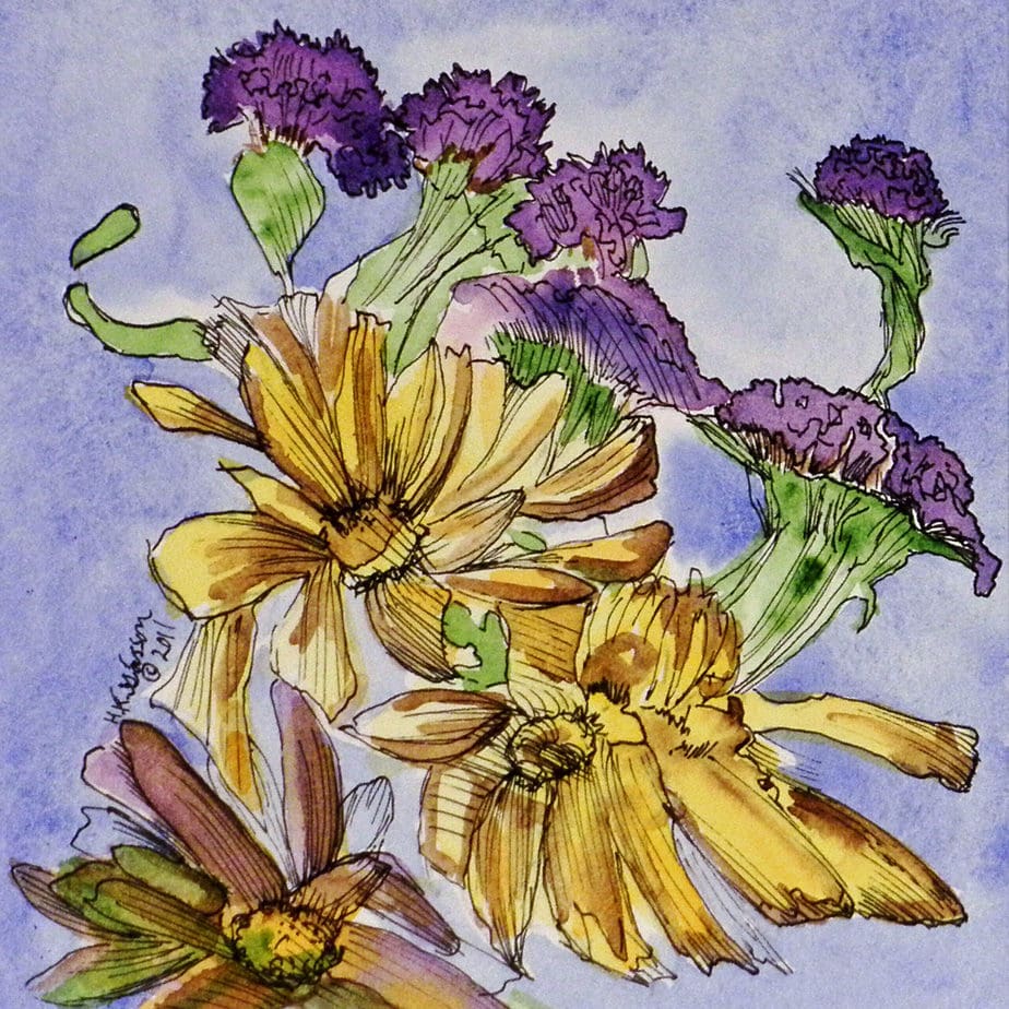 Flower-Dance-Vii-Watercolor Painting