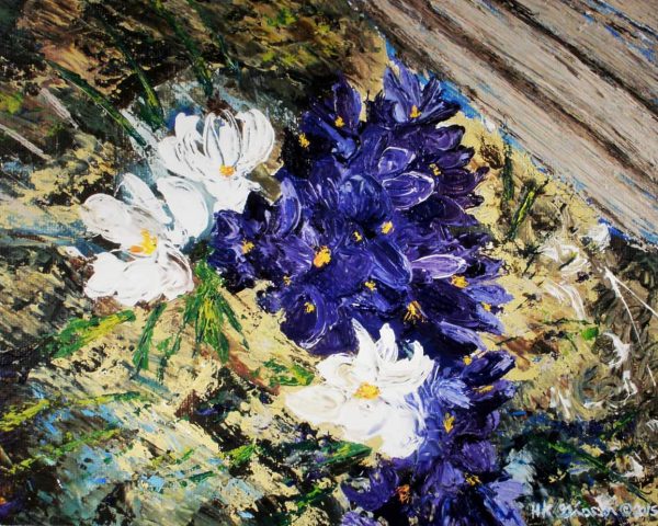 Crocus-Minuet-Ii-Floral-Acrylic-Painting