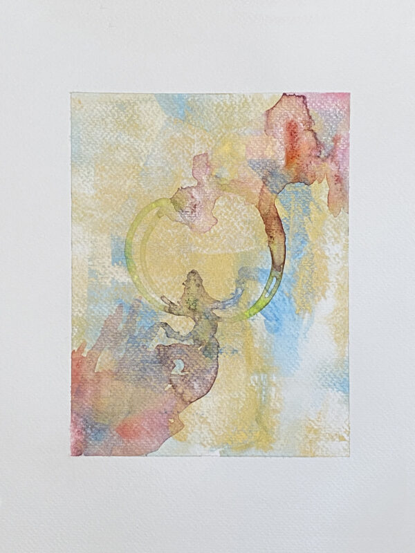 37-Gold Meditation_Watercolor And Ink On Paper 6X8 On 9X12_Ritapatel - 1