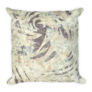 pastel abstract flourish art deco inspired throw pillow