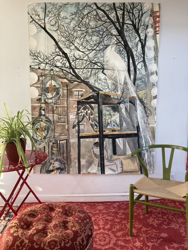 Inside Outside Filaments (Atlantic Avenue, Brooklyn) Hanging In Studio - 2