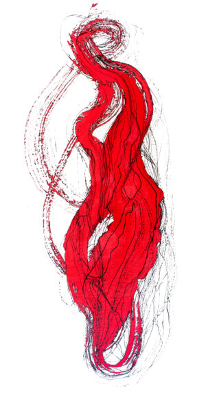 Red ink drawing