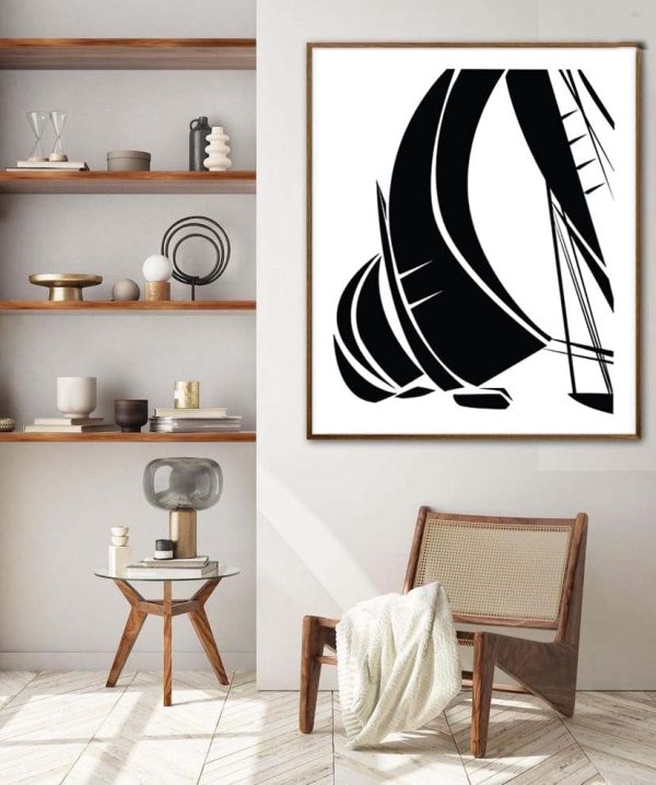 Modern Sailboat Print For The Wall