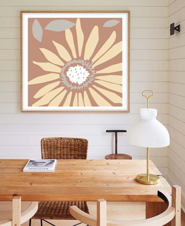 Sunflower Brown Graphic Print For The Wall