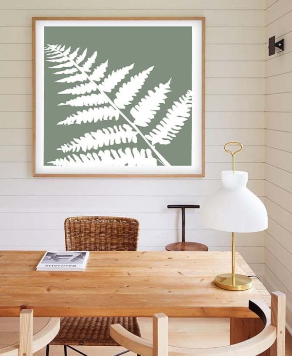 Green Fern Graphic Print For The Wall