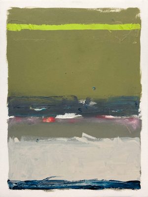 New York contemporary abstract landscape paintings on paper
