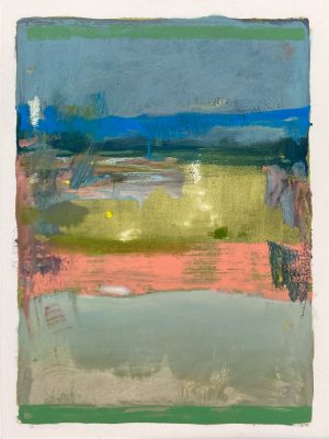 New York contemporary abstract landscape paintings on paper