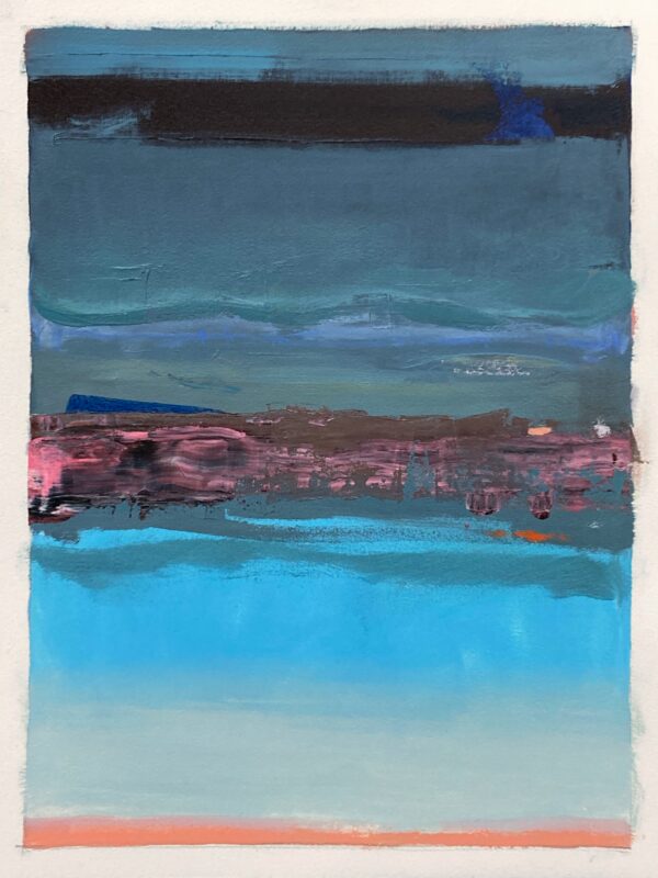 New York Contemporary Abstract Landscape Paintings On Paper