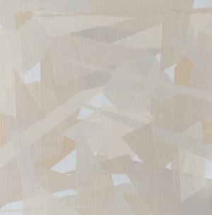 Neutral triangle geometric paintings