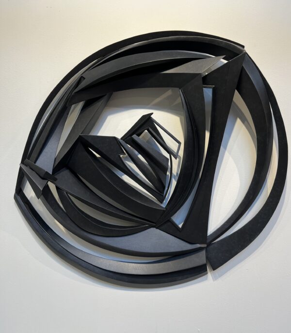 Black Modern Abstract Handcrafted Metal Sculptures