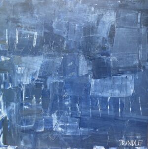Abstract paintings blues