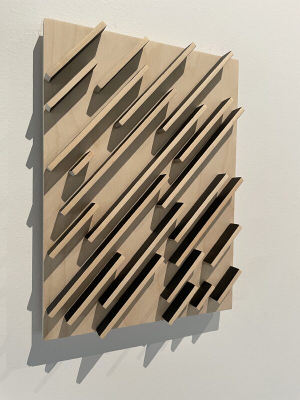 Natural Contemporary Wooden Wall Art Geometric