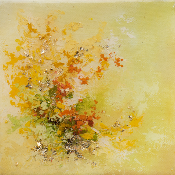 Resin Acrylic Yellow Fall Orange Painting