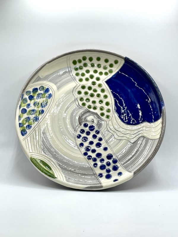 Green And Blue Serving Plate