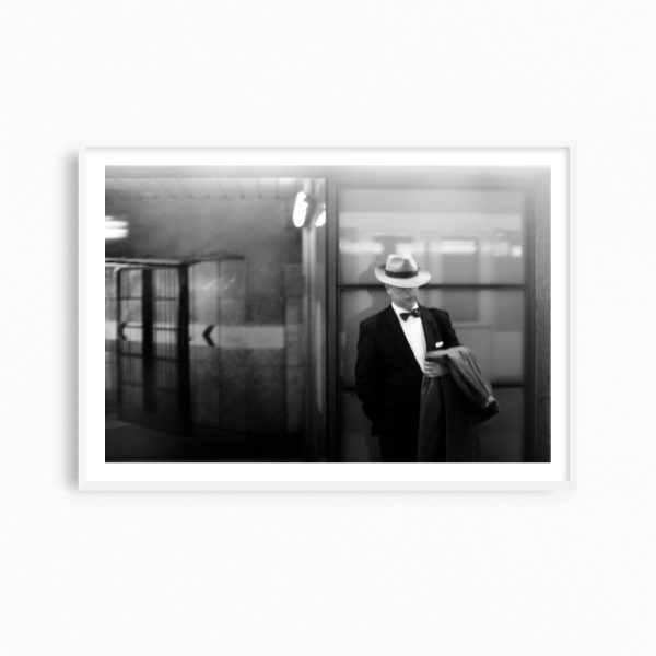 Man Out Of Time-Framed White - 2