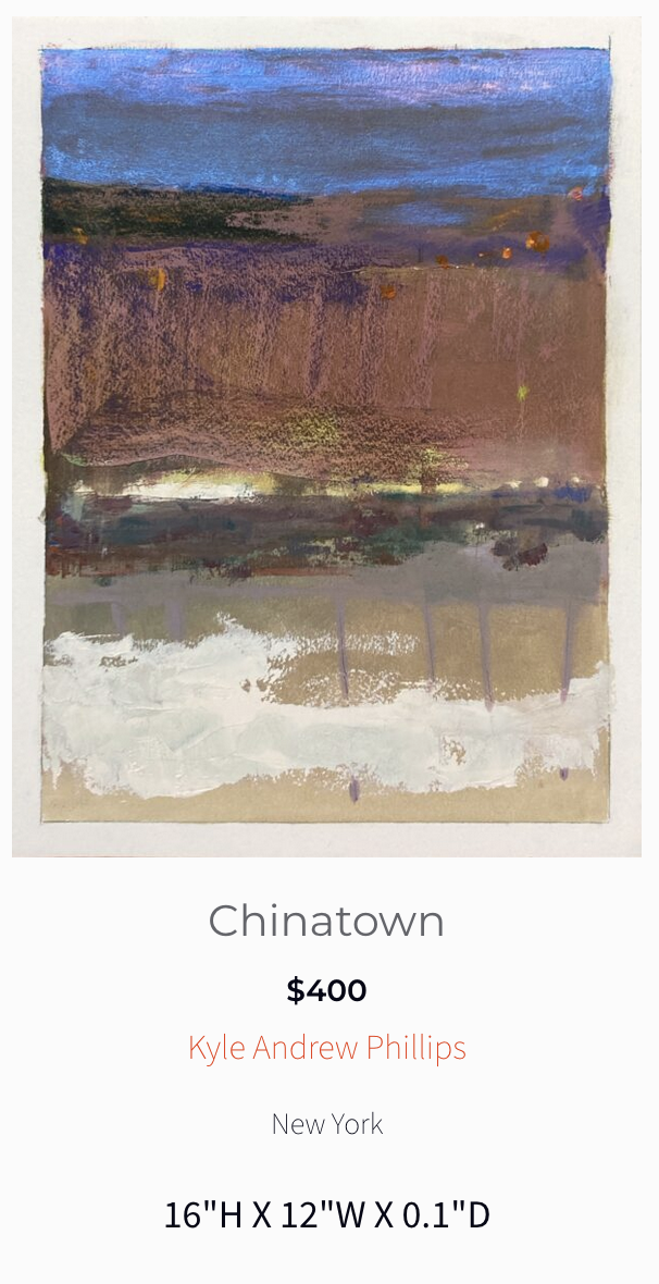 Handpainted Acrylic Abstract Landscape Chinatown