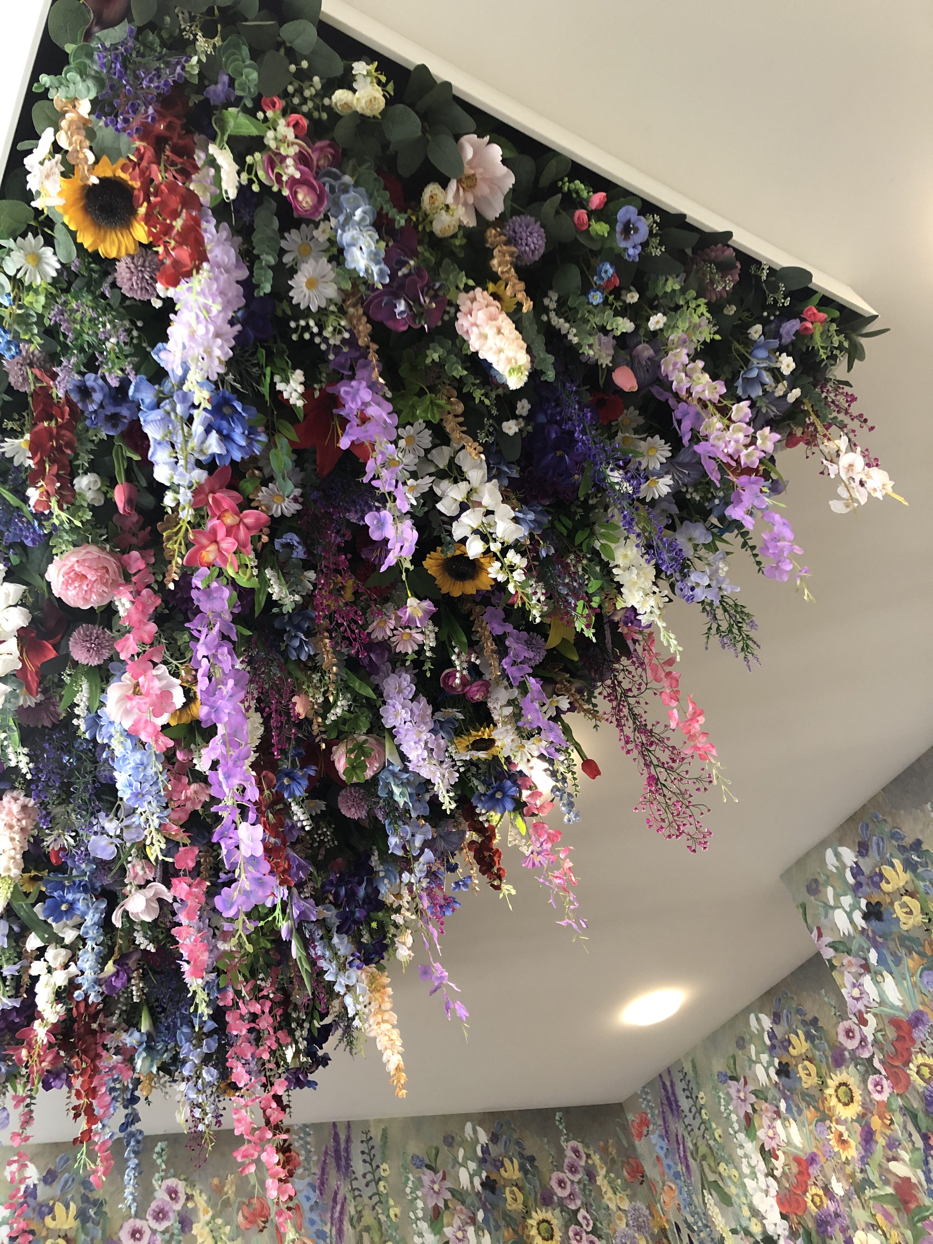 Custom Floral Ceiling Design